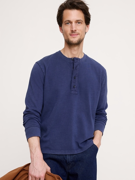 Heritage Cotton Slub Henley T-Shirt