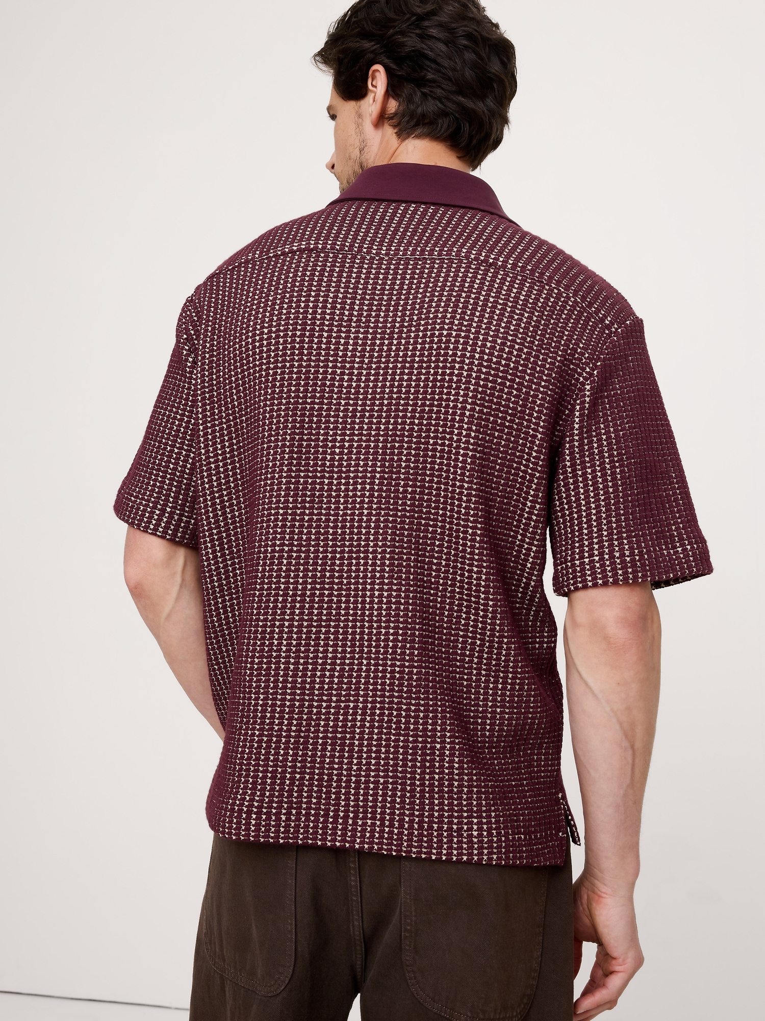 Image number 2 showing, Relaxed-Fit Waffle-Knit Polo