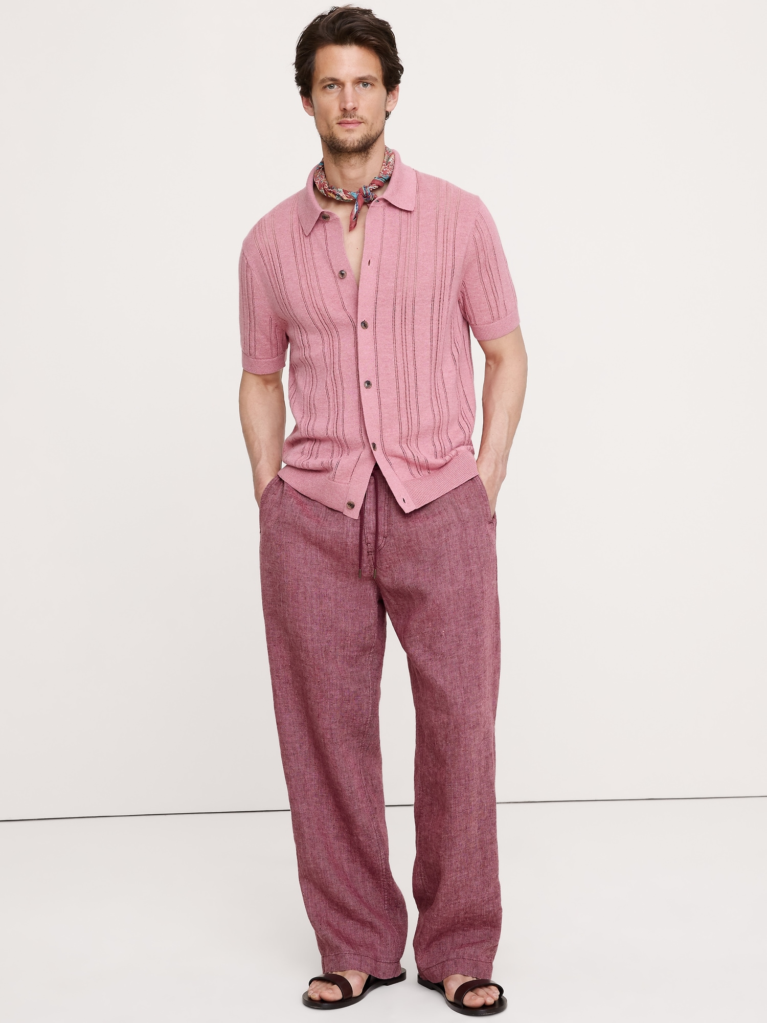 Relaxed Linen Pull-on Beach Pant