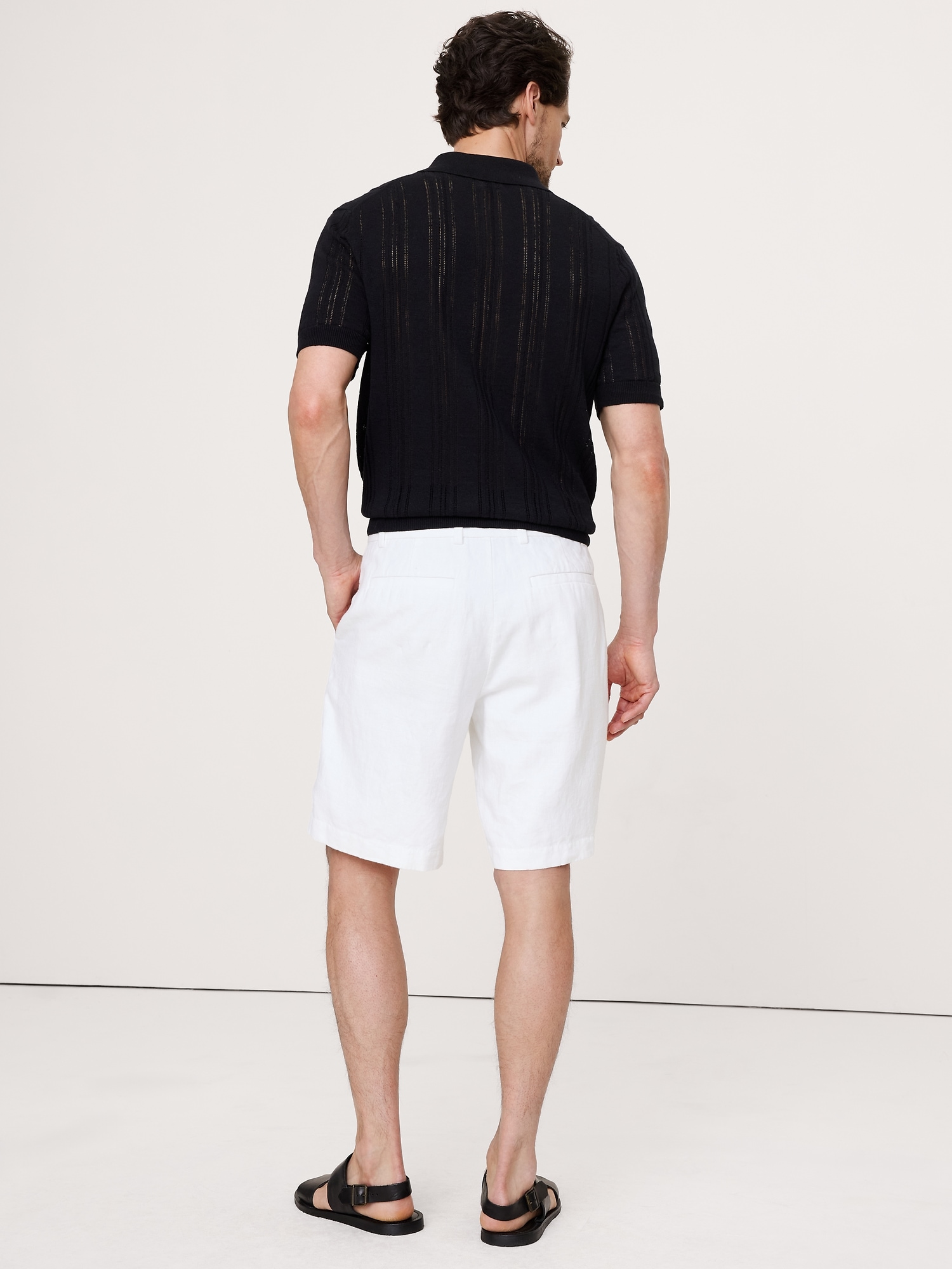 Image number 2 showing, 9" Linen Short