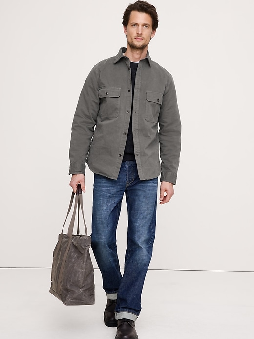 Cotton Twill Shirt Jacket