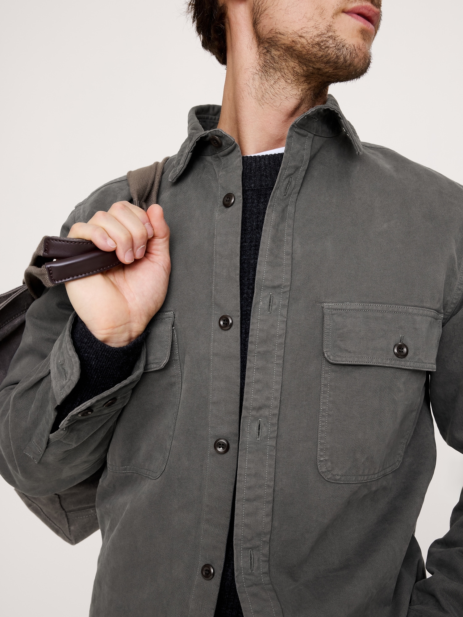 Image number 4 showing, Cotton Twill Shirt Jacket