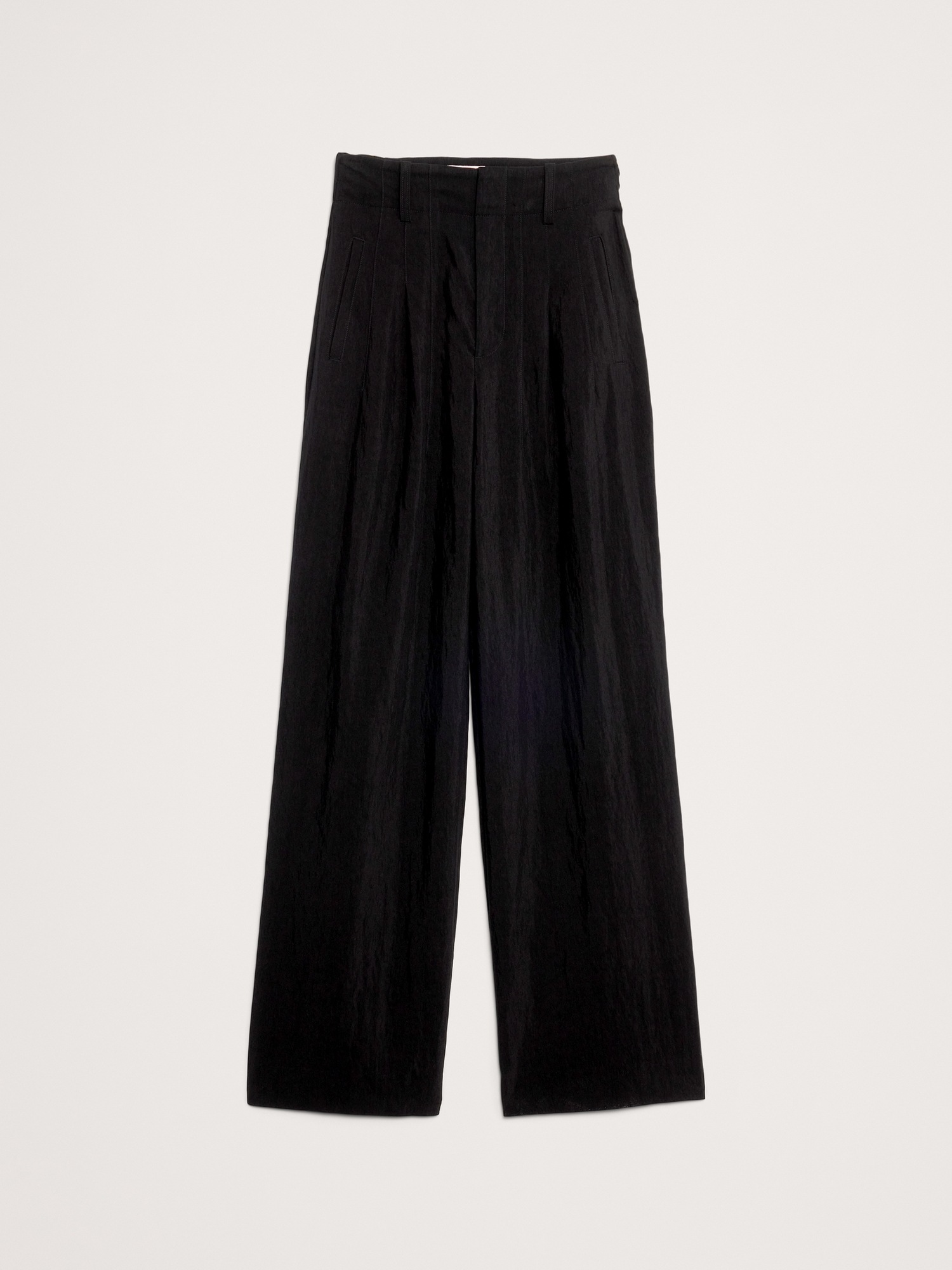 Женские брюки Banana Republic Heritage Wide-Leg Utility Pant, цвет: Чёрный — фото 4