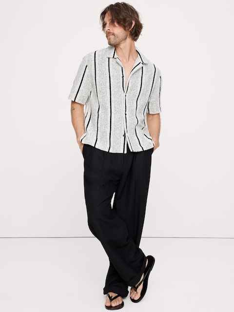 Relaxed-Fit Striped Resort Shirt