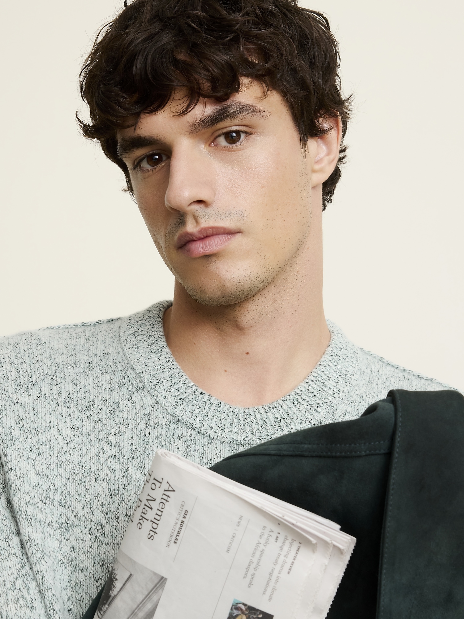 Image number 5 showing, Cashmere-Cotton Crew-Neck Sweater