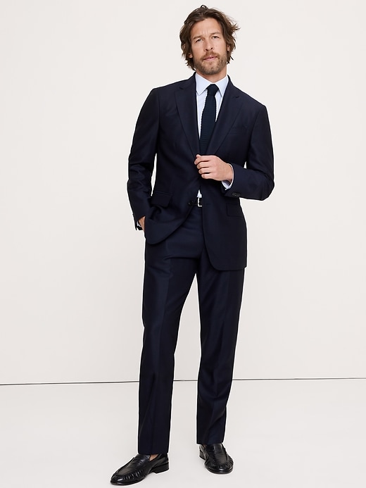 Signature Italian Hopsack Suit Jacket | Banana Republic