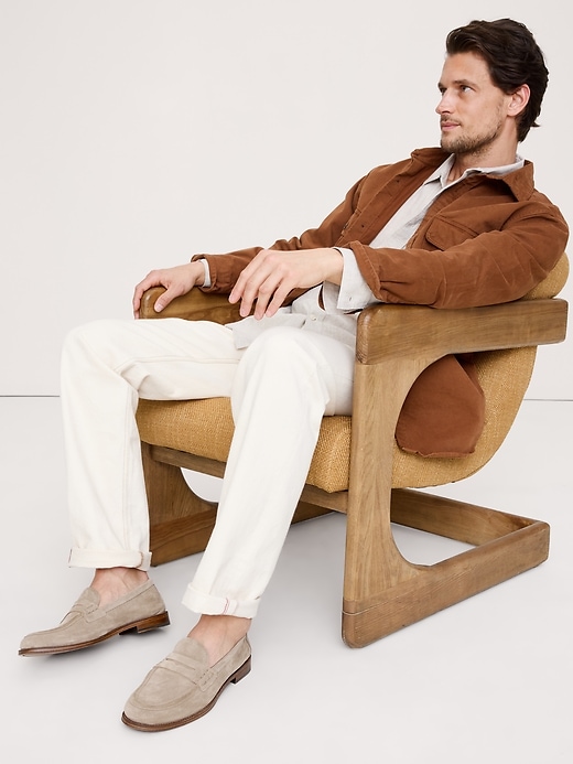 Italian Suede Penny Loafer | Banana Republic display picture 3