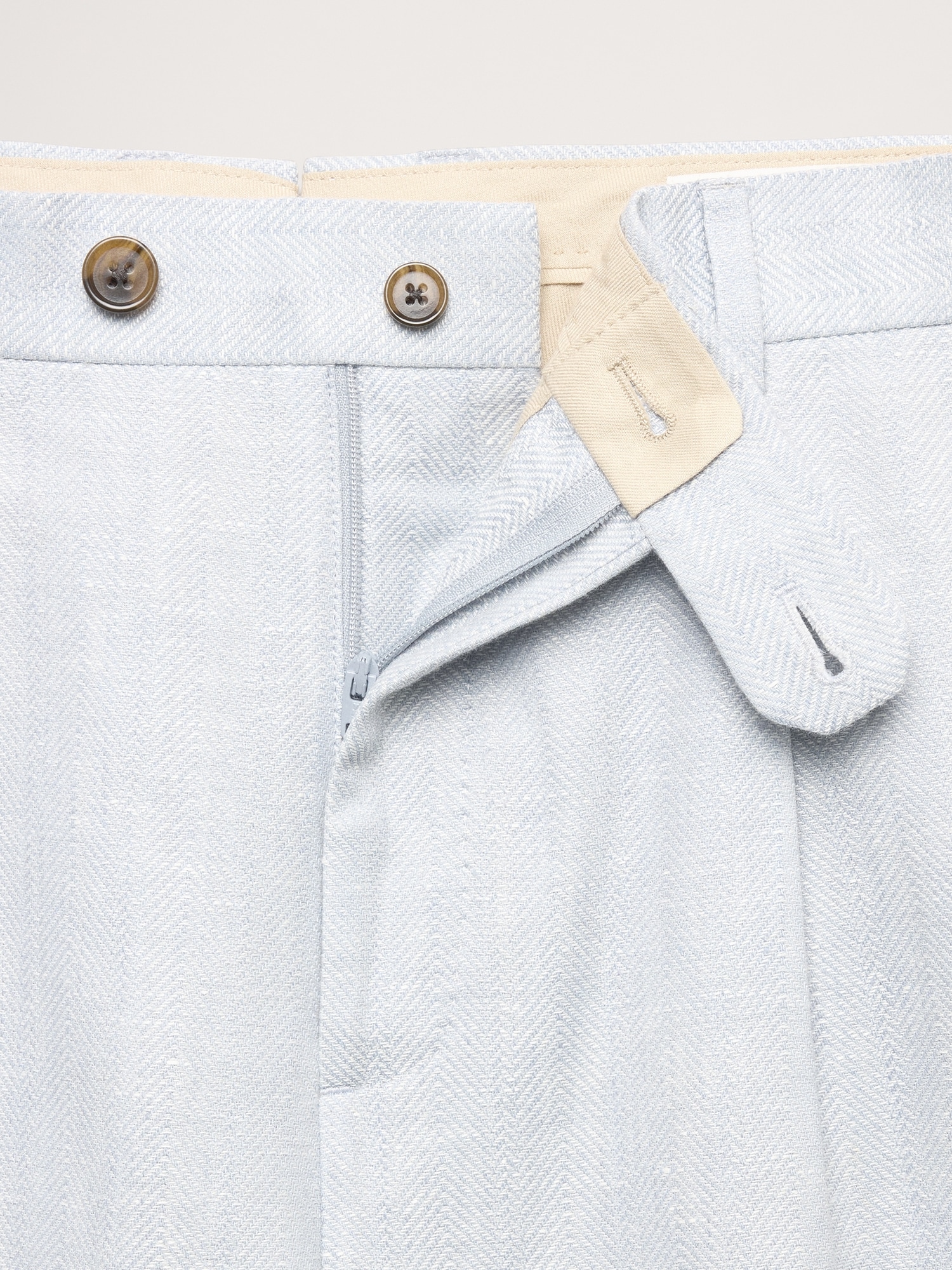 Image number 7 showing, Slim Herringbone Linen-Merino Suit Pant