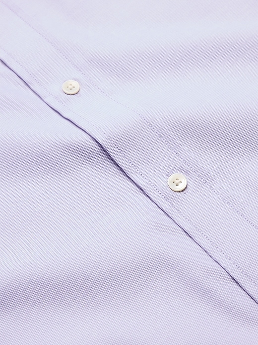 Banana Republic Men's Standard-Fit Wrinkle-Resistant Dress Shirt Blue Geo Size XL Banana Republic Men's Standard-Fit Wrinkle-Resistant Dress Shirt Blue Geo Size XL