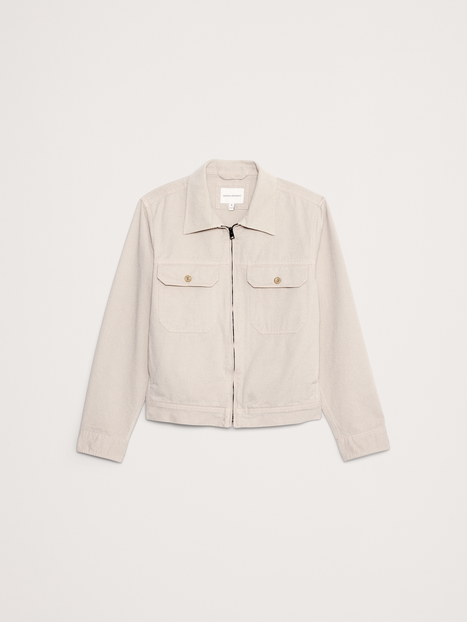 Image number 4 showing, Cotton Twill Mechanic's Jacket with Corduroy Collar