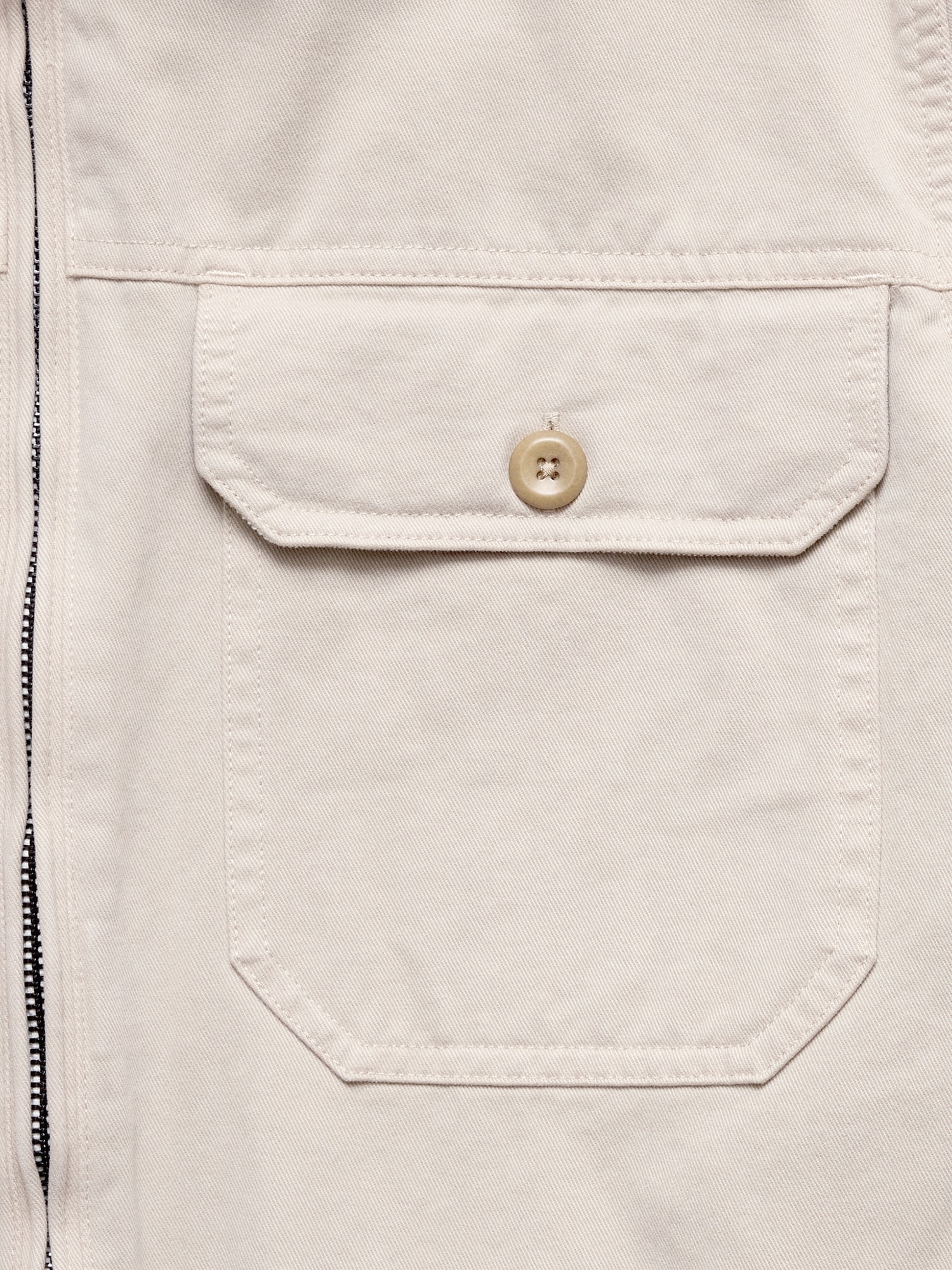 Image number 5 showing, Cotton Twill Mechanic's Jacket with Corduroy Collar