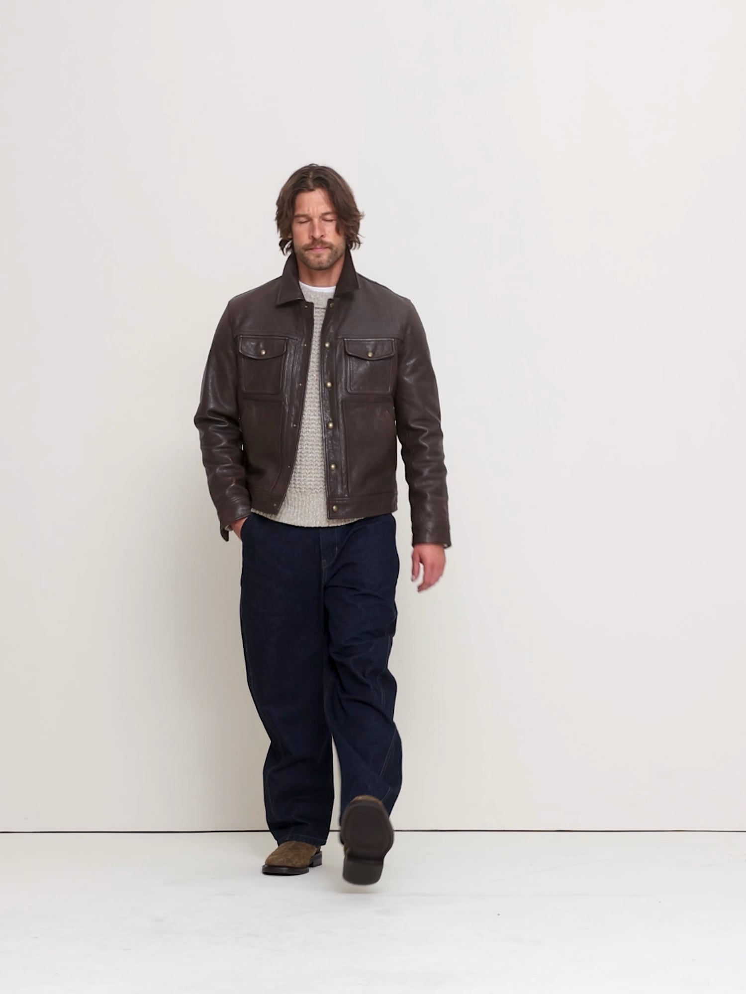 Leather Trucker Jacket | Banana Republic