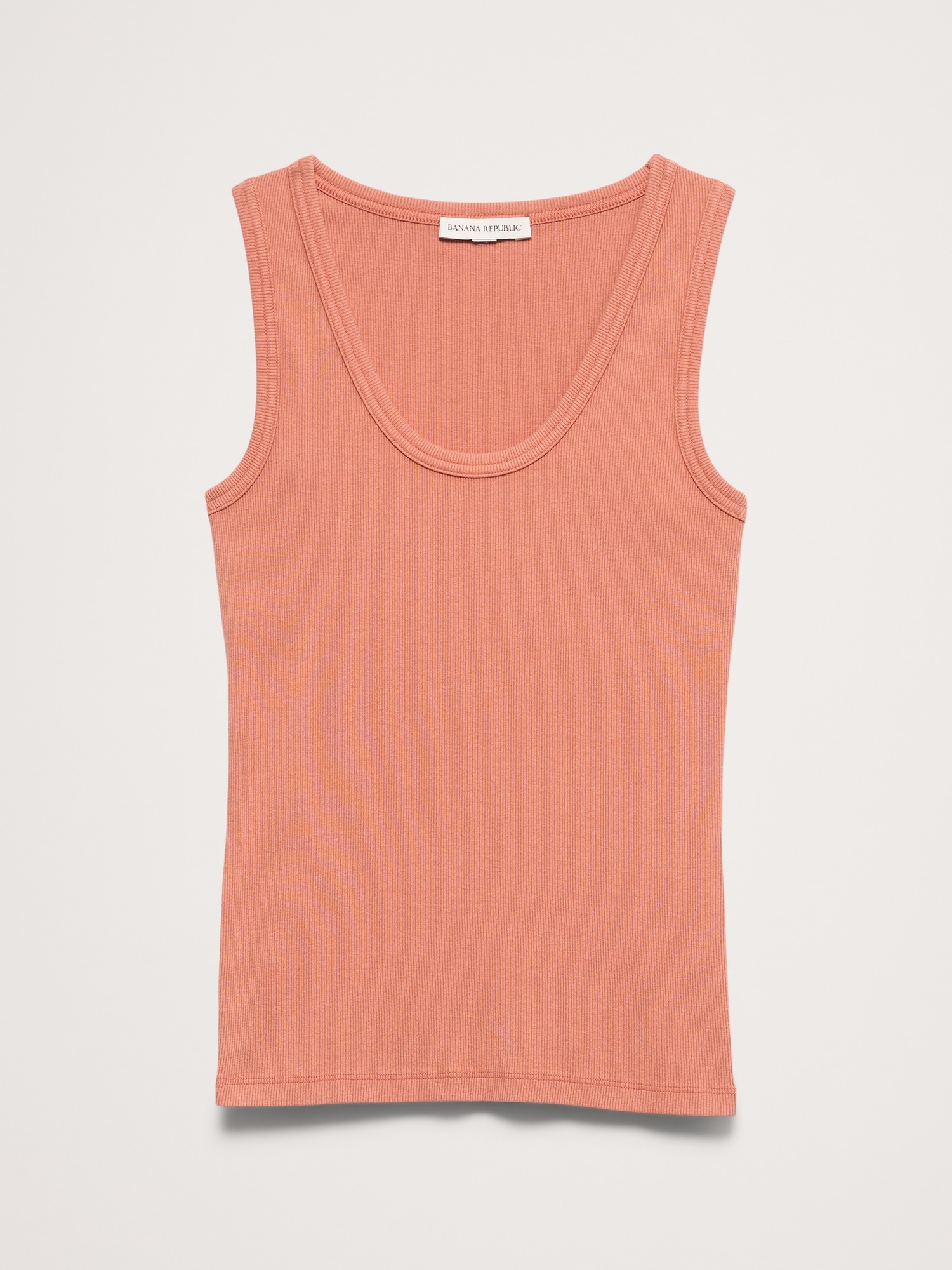 Image number 6 showing, Ribbed Scoop-Neck Tank