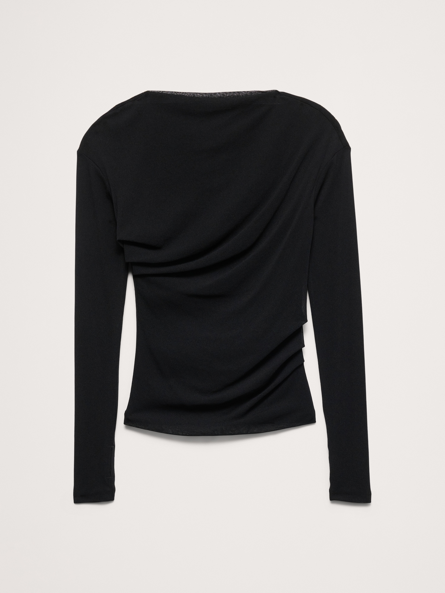 Image number 5 showing, Ruched Mesh Boatneck Top