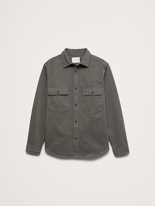 Cotton Twill Overshirt | Banana Republic