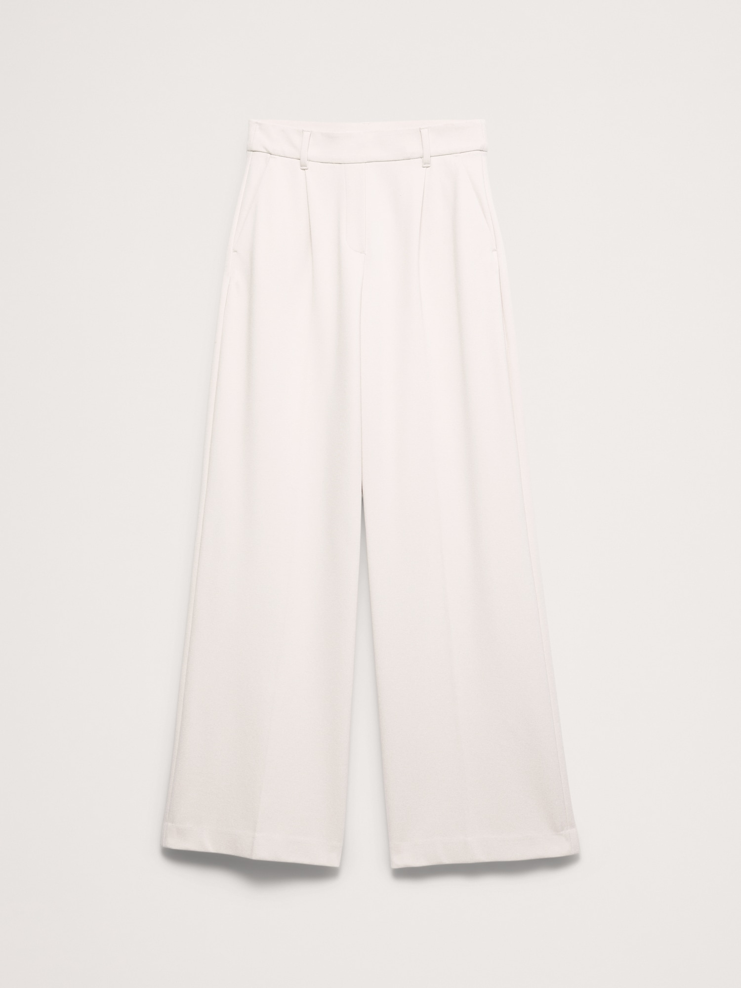 Image number 5 showing, High-Rise Wide-Leg Drapey Ponte Pull-On Pant