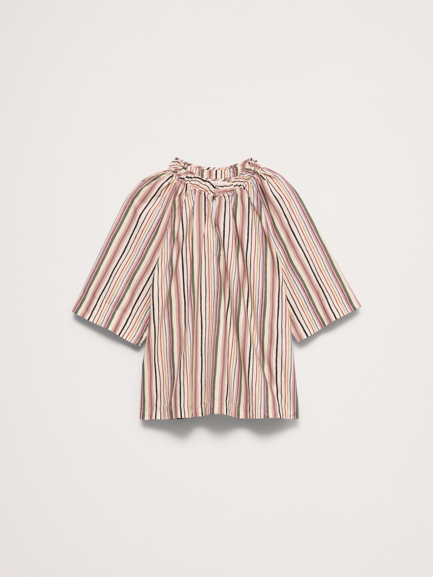 Image number 4 showing, Cotton Poplin Split-Neck Top