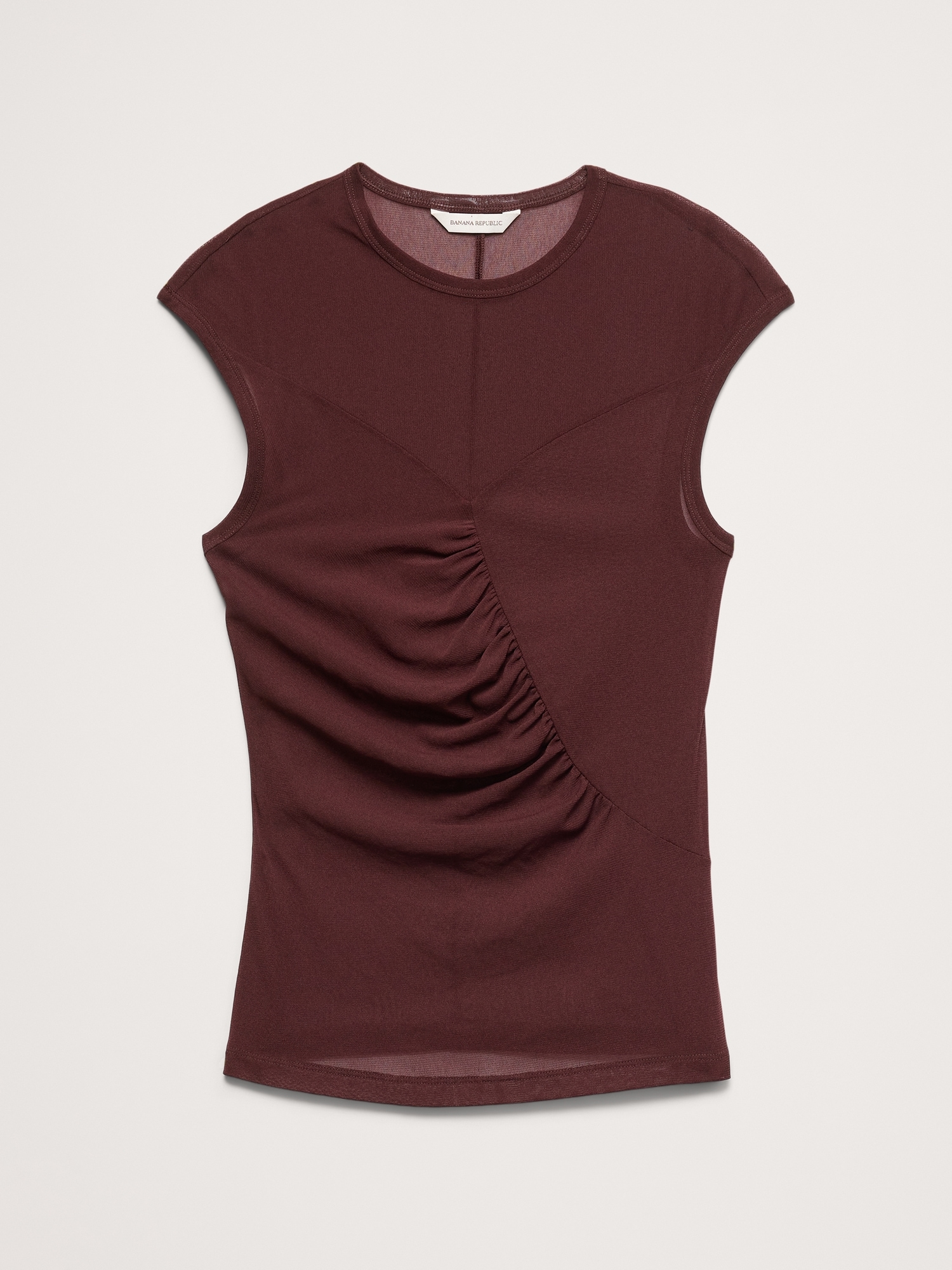 Image number 3 showing, Ruched Mesh Top