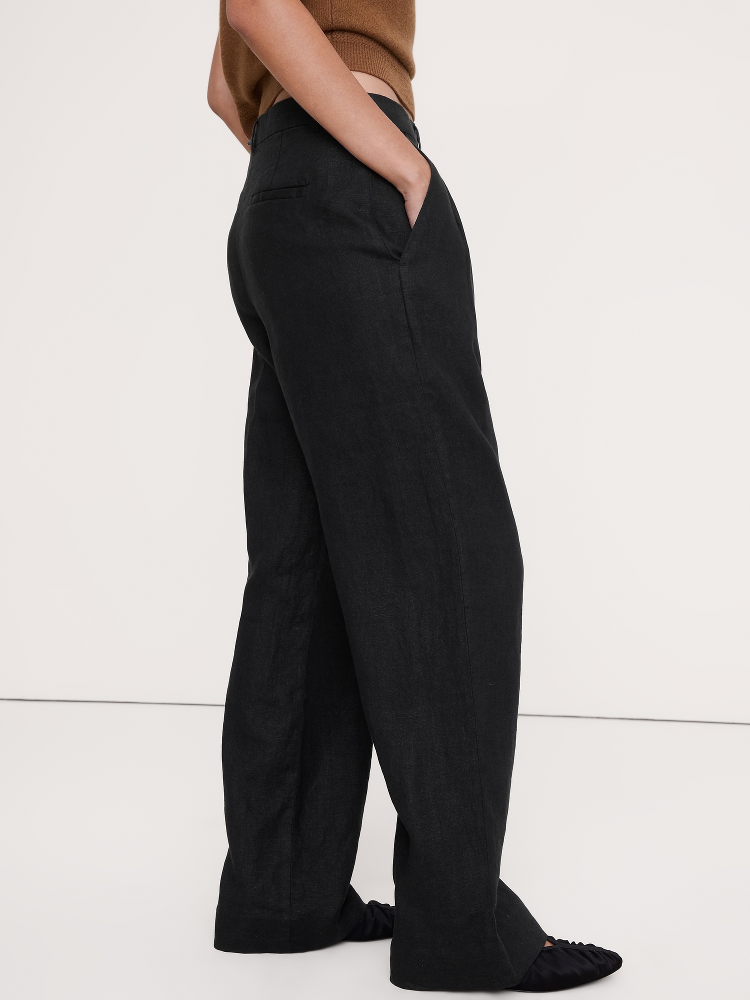 Image number 7 showing, The Soho Wide-Leg Pant in Linen