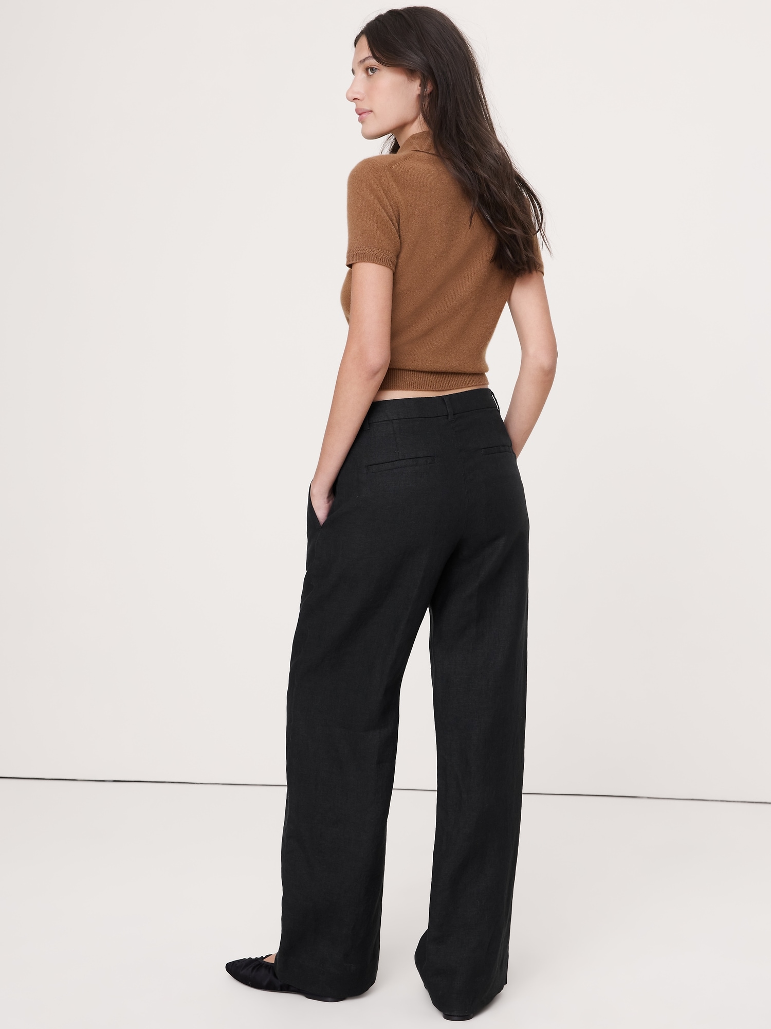 Image number 6 showing, The Soho Wide-Leg Pant in Linen