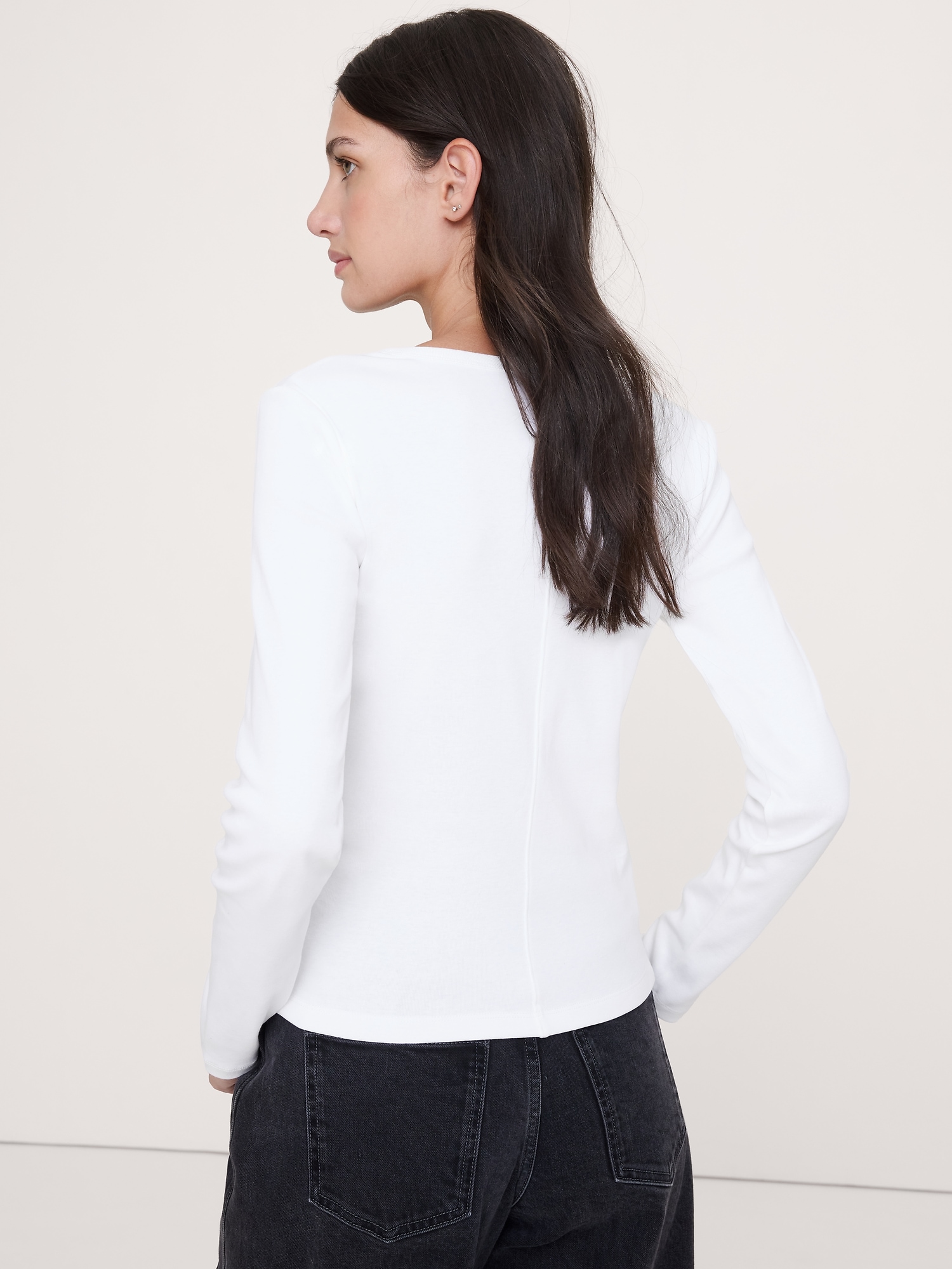 Image number 3 showing, Ultra-Fine Cotton V-Neck T-Shirt