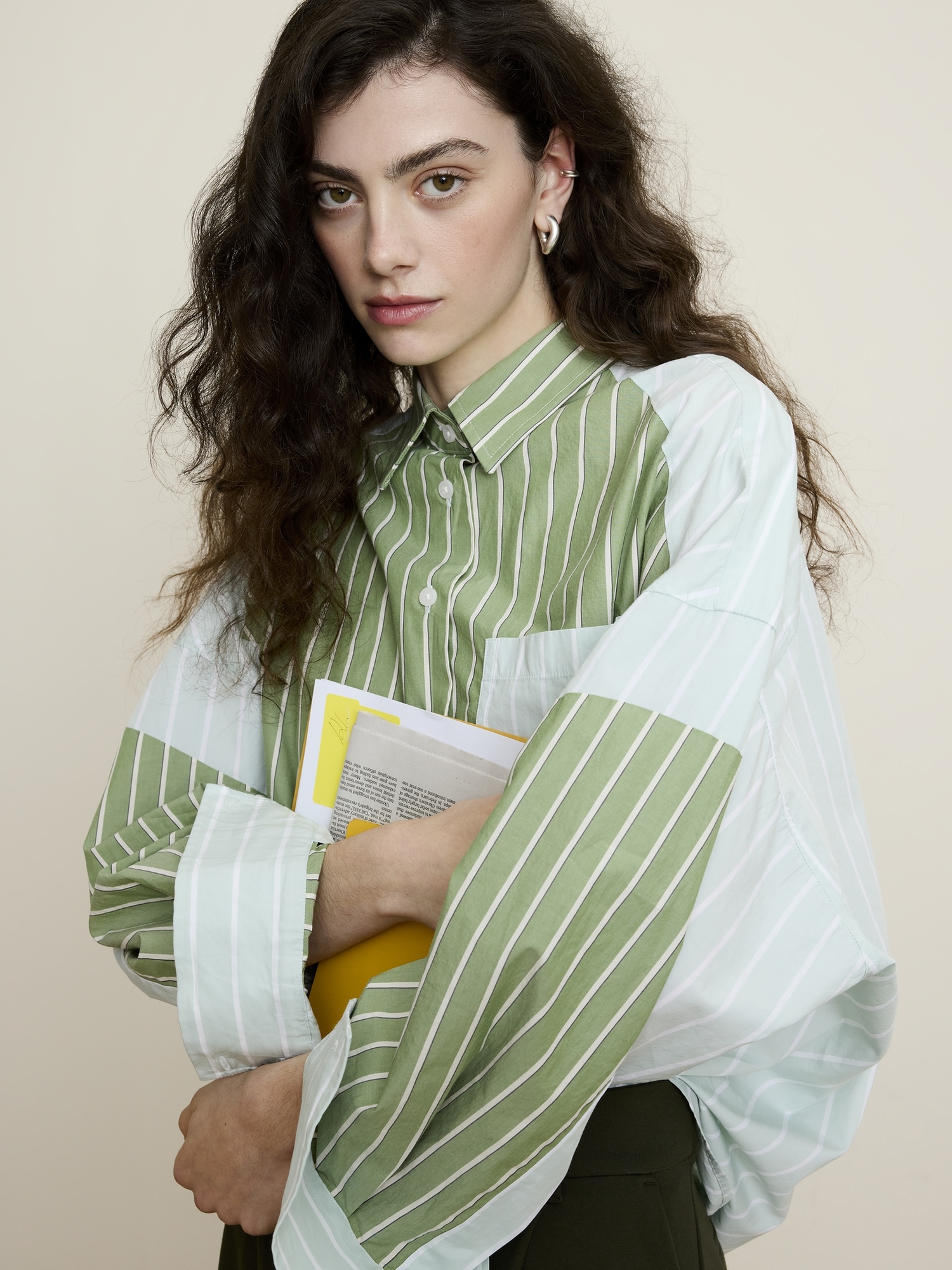 Image number 5 showing, The Oversized Patchwork Shirt