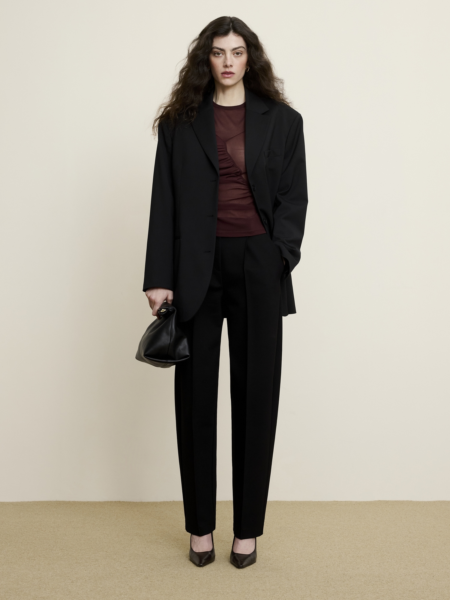 Image number 7 showing, High-Rise Tapered Drapey Ponte Pull-On Pant