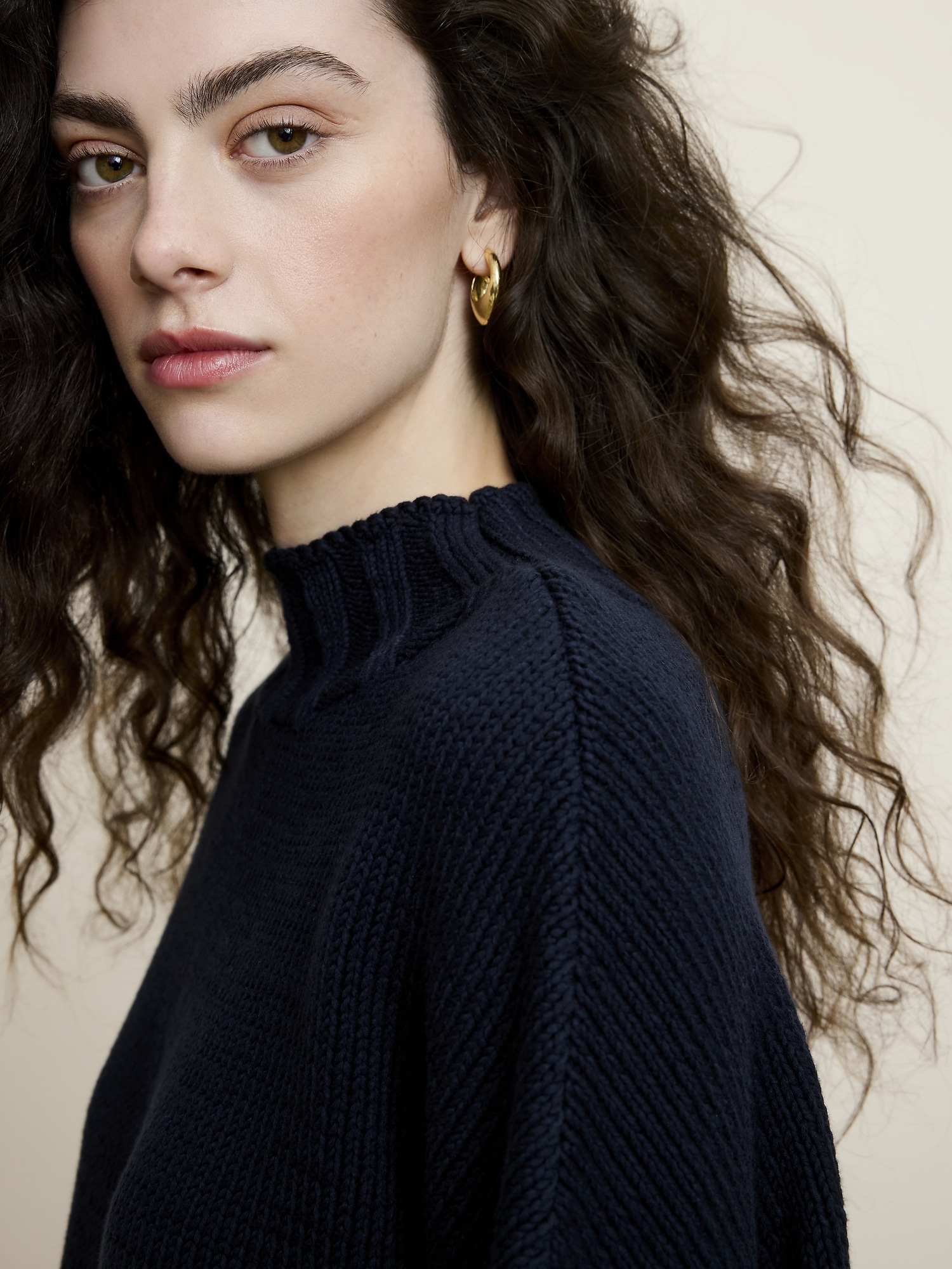 Image number 3 showing, Chunky Cotton Tunic Sweater