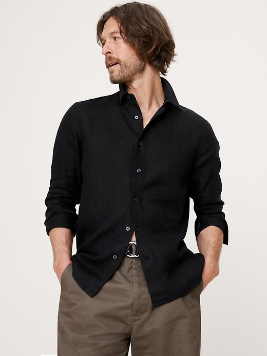 Standard-Fit Linen Shirt | Banana Republic