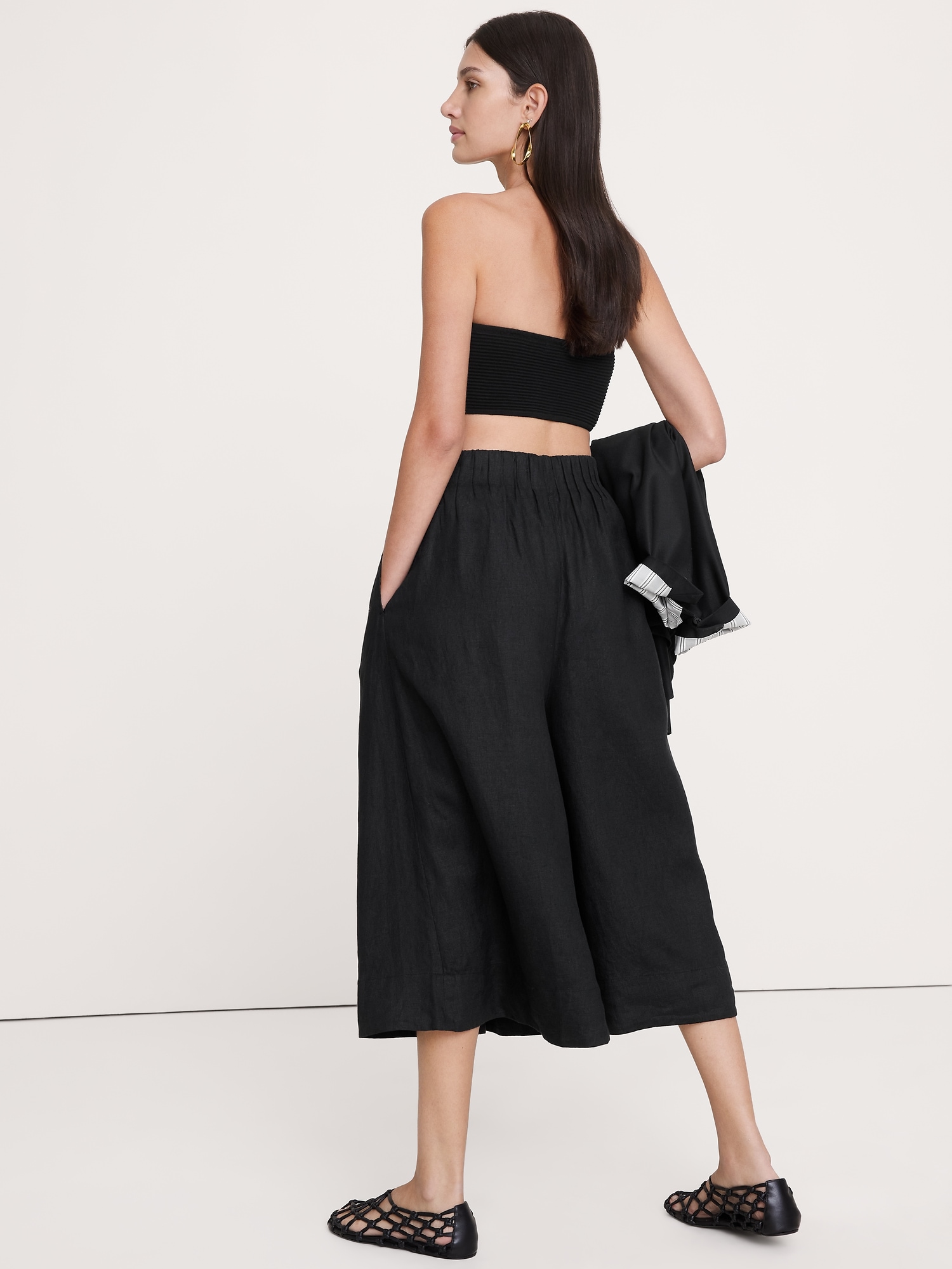 Image number 3 showing, Linen Culotte