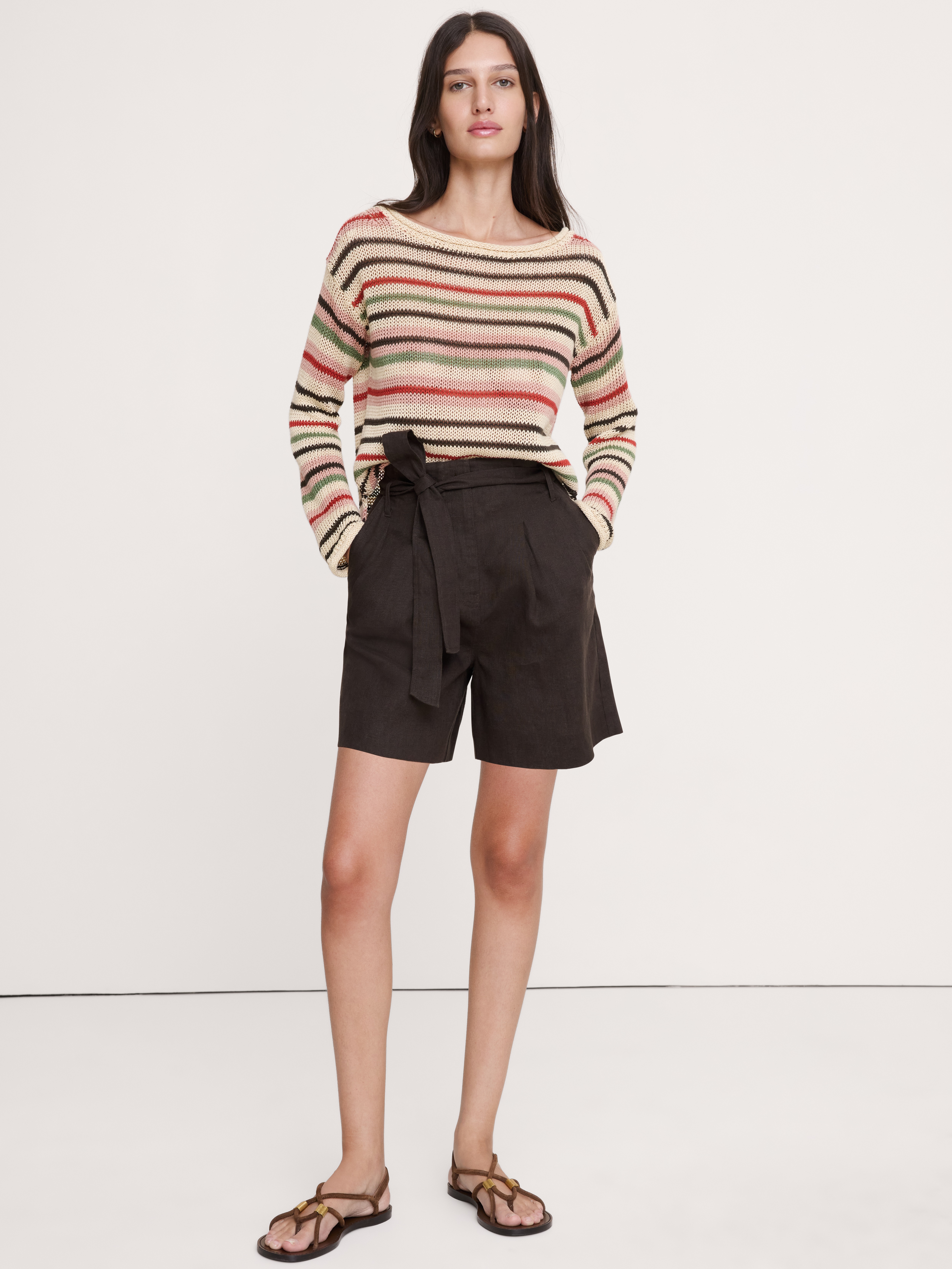 Heirloom Linen Boatneck Sweater