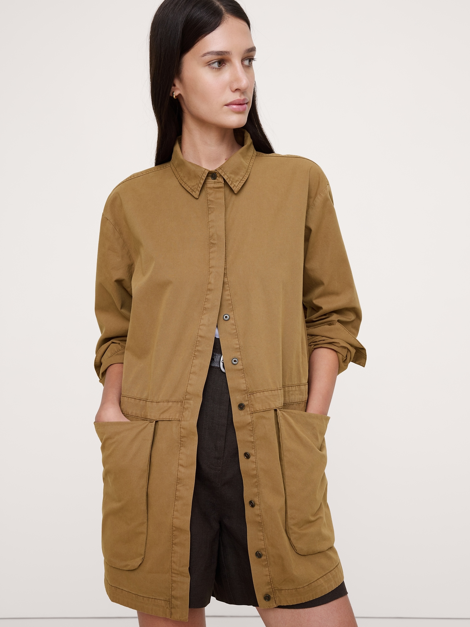 Image number 3 showing, Cotton Twill Utility Tunic