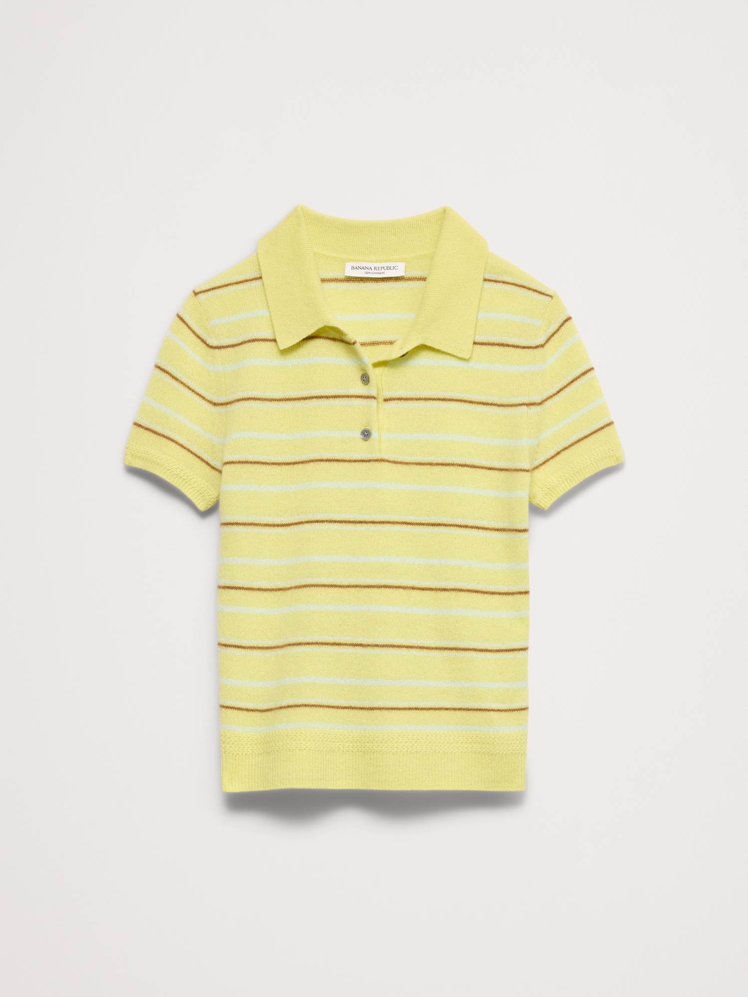 Image number 2 showing, Lightweight Cashmere Short-Sleeve Sweater Polo