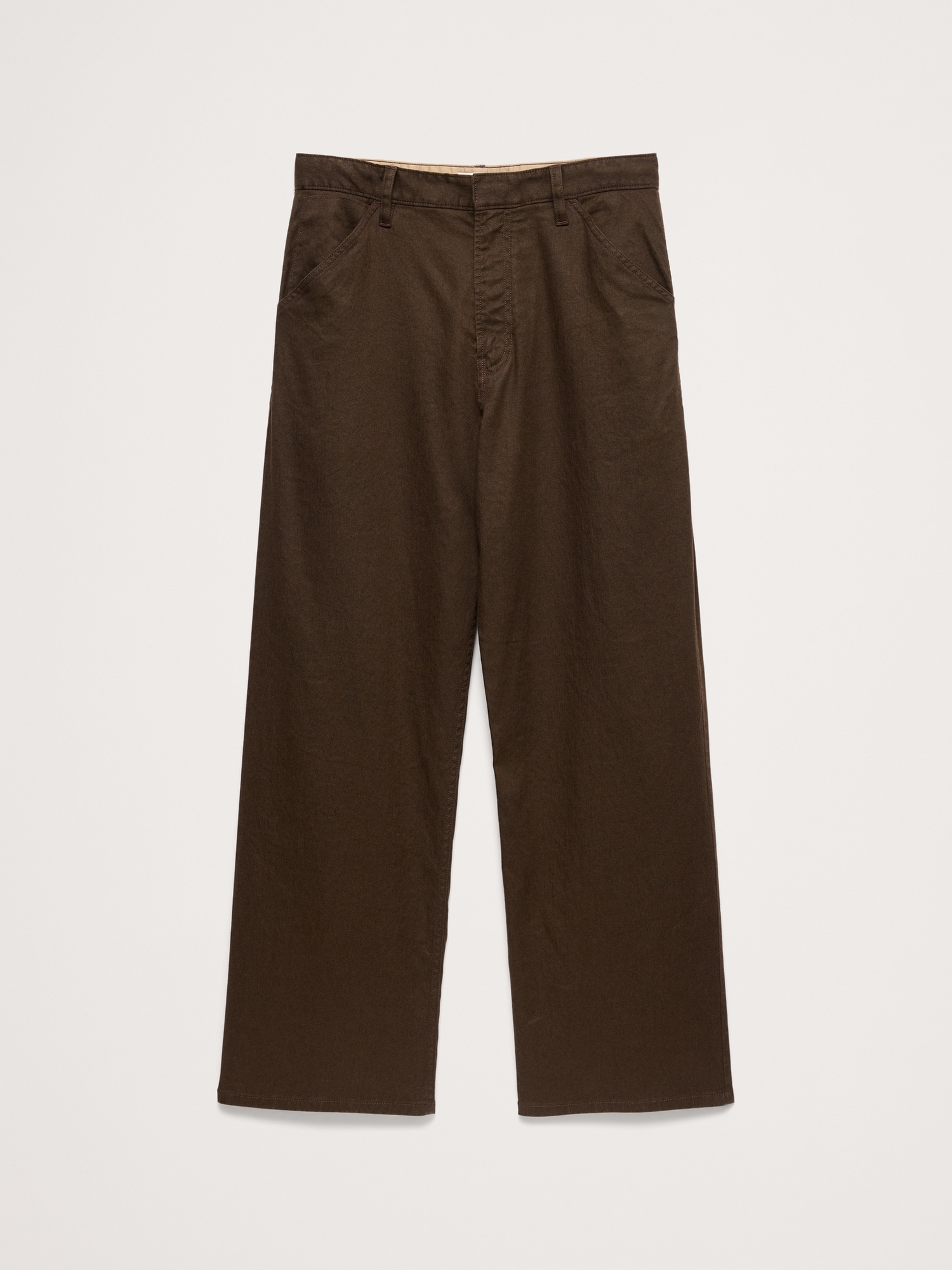 Image number 4 showing, Loose Italian Linen-Cotton Pull-On Pant