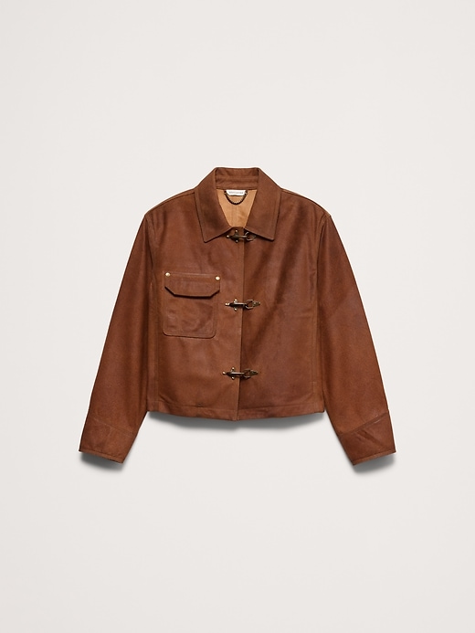 Textured Suede Jacket | Banana Republic