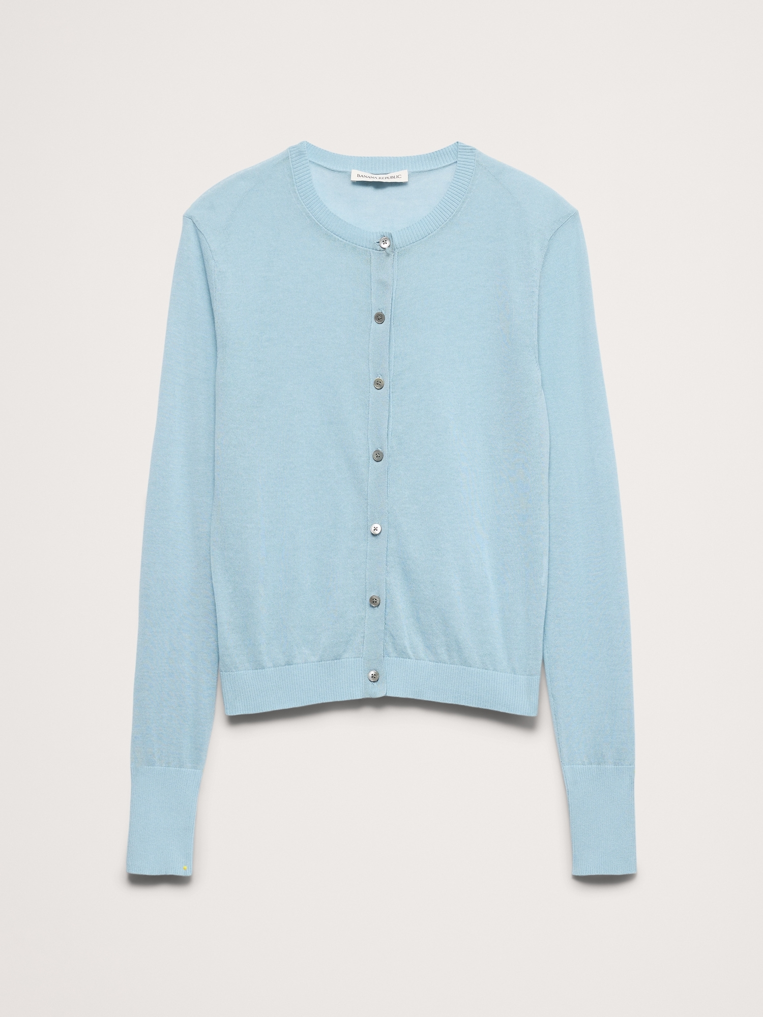 Image number 5 showing, Sheer Ultra-Fine Cotton Cardigan