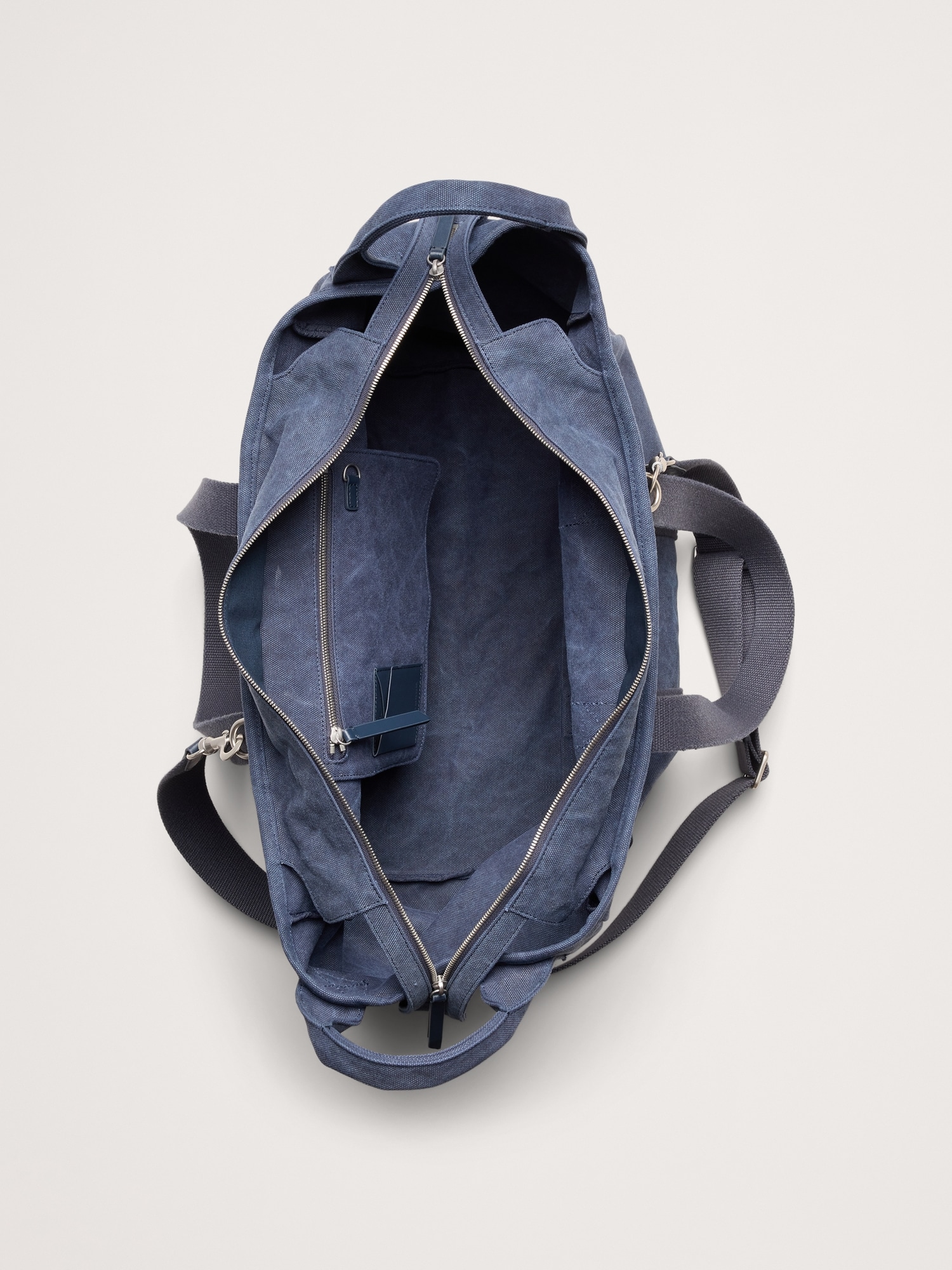 Image number 5 showing, Large Cotton Canvas Weekender Bag