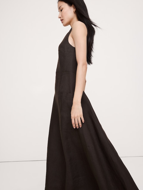 Linen Pocket Maxi Dress