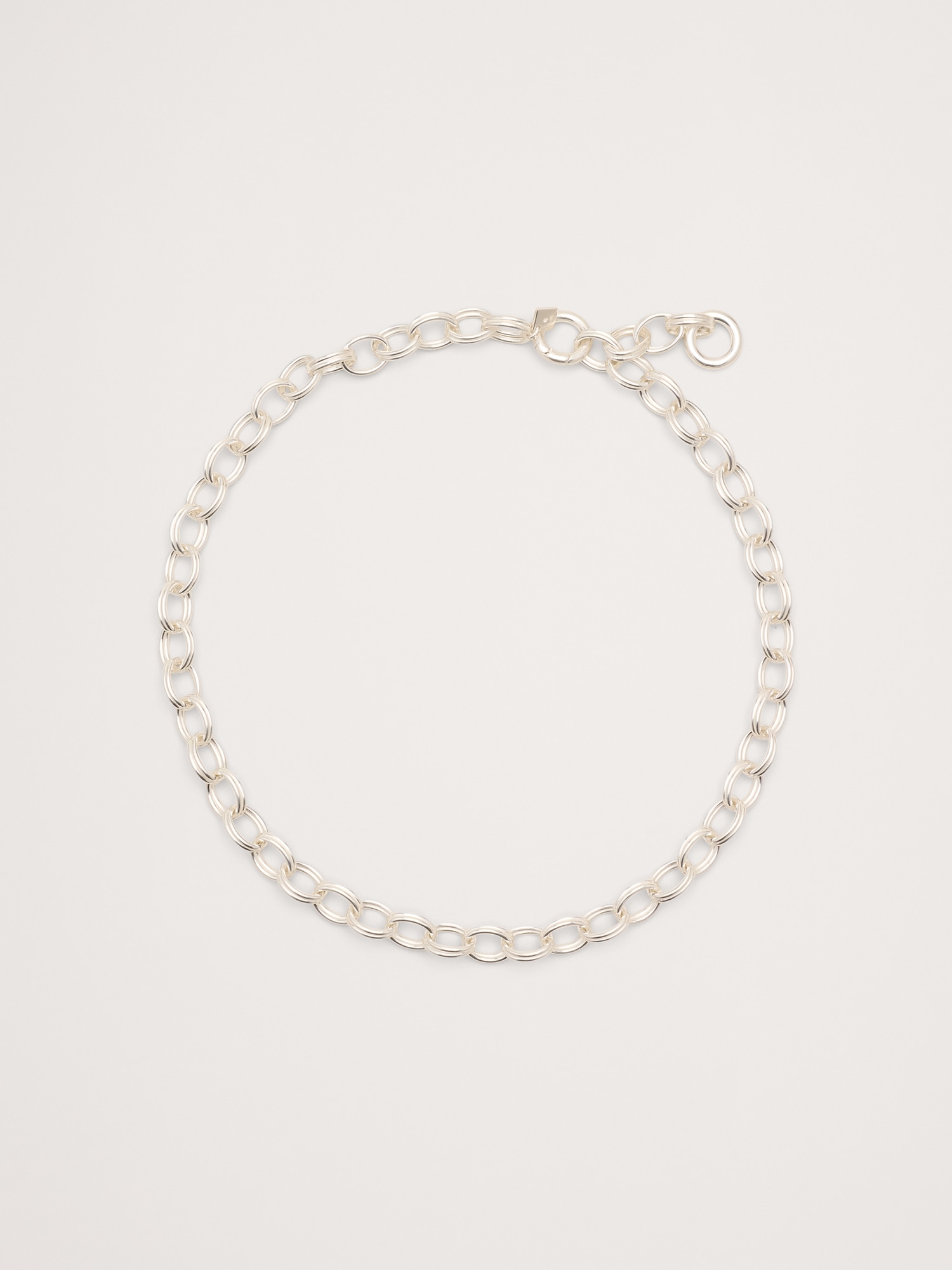 Double Oval Link Chain Necklace