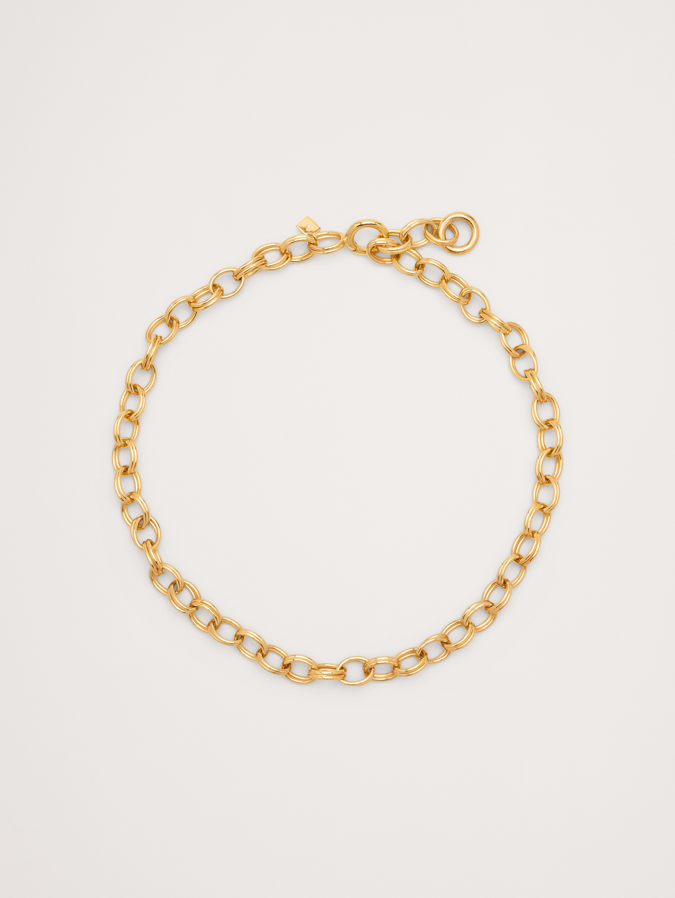 Double Oval Link Chain Necklace