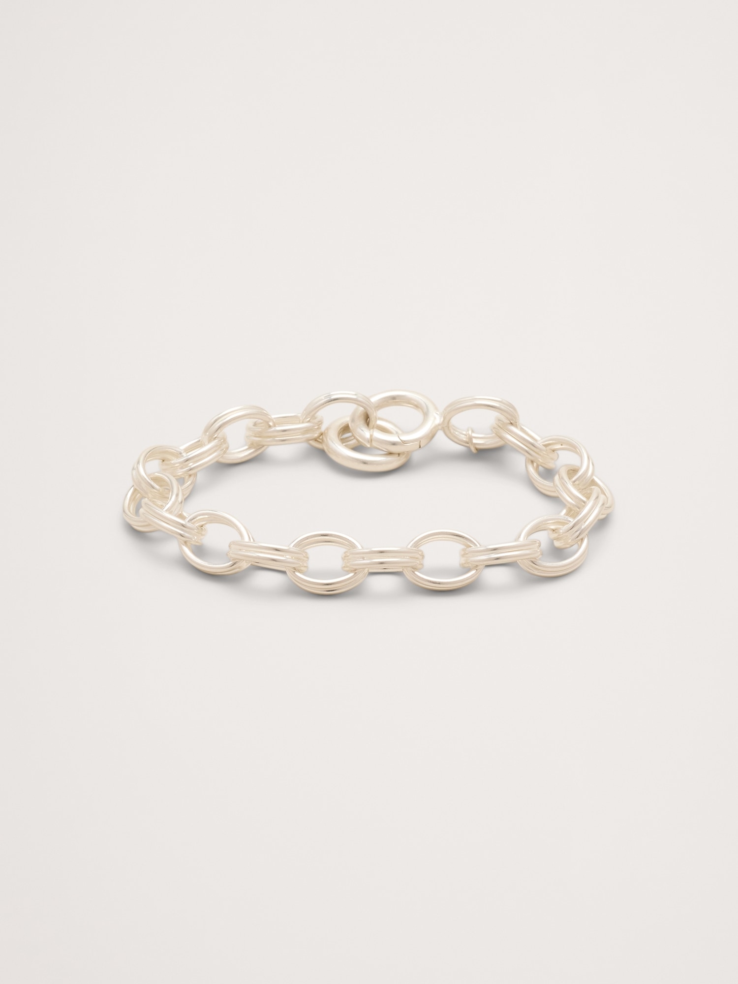 Double Oval Link Chain Bracelet