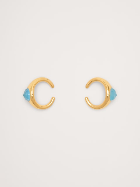Blue Chalcedony Ear Cuff