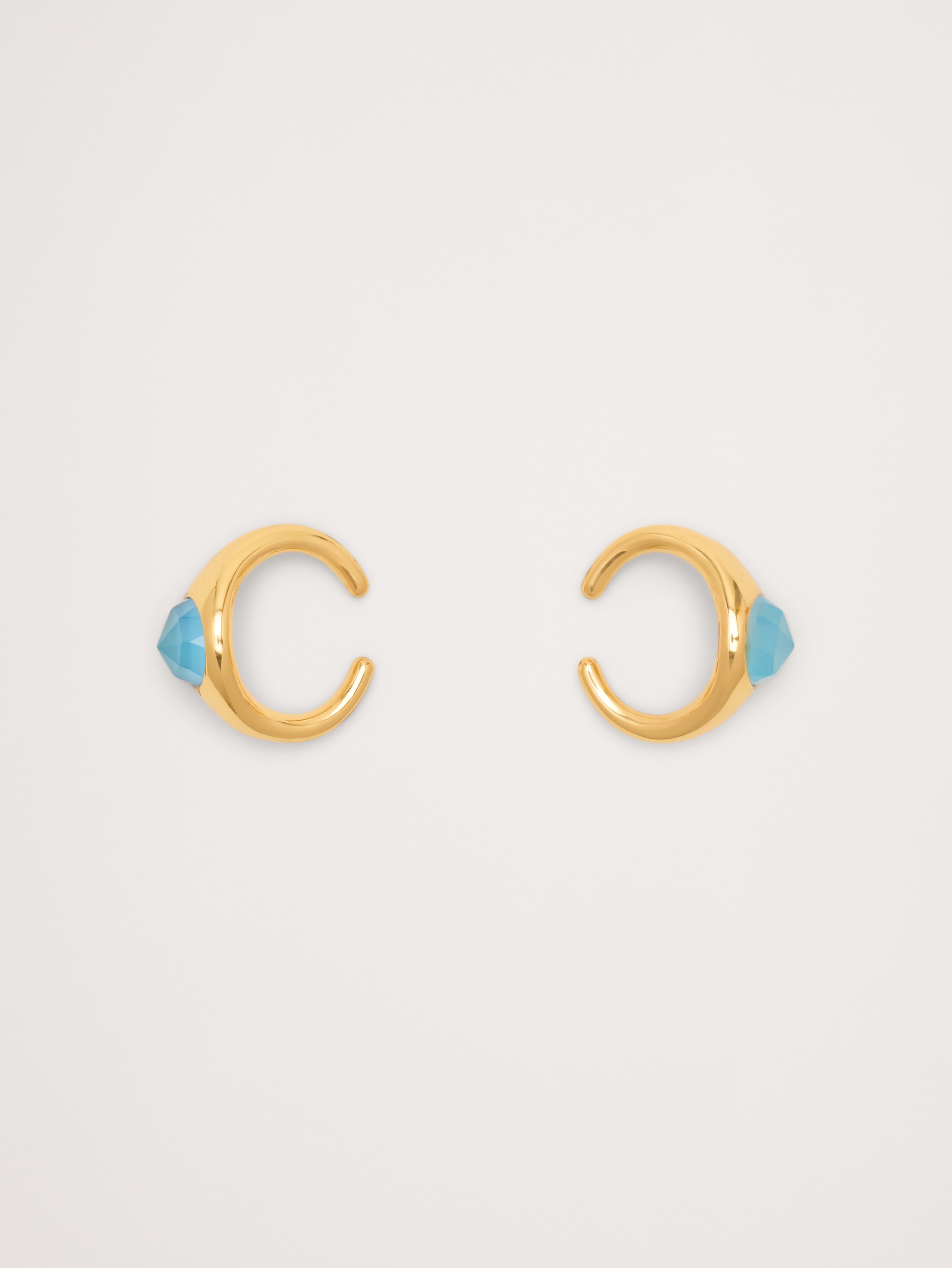 Blue Chalcedony Ear Cuff