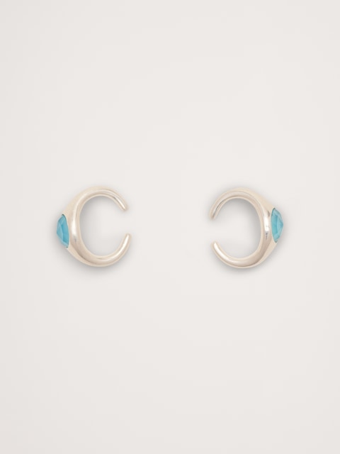 Blue Chalcedony Ear Cuff