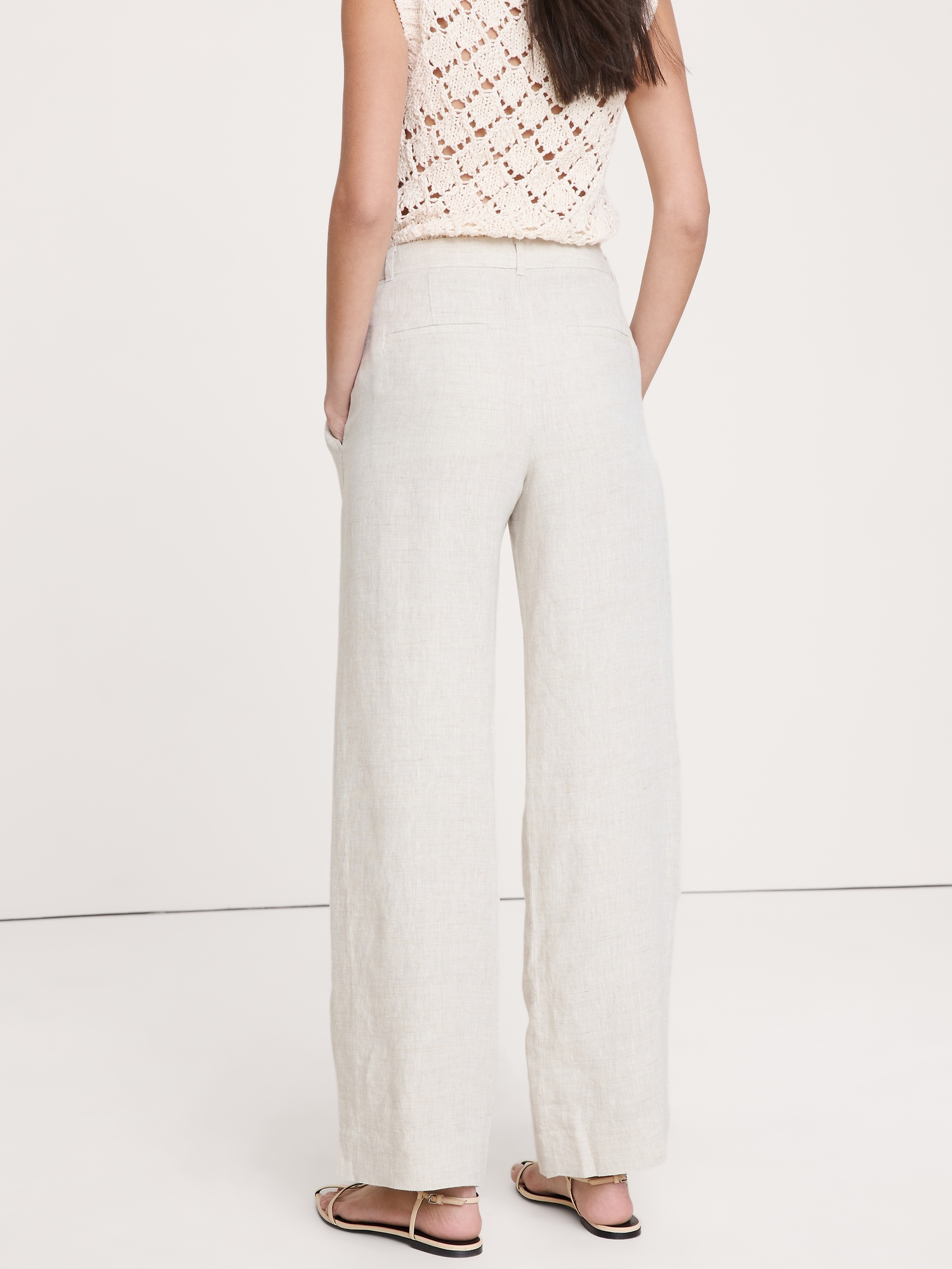 Image number 3 showing, The Soho Wide-Leg Pant in Linen