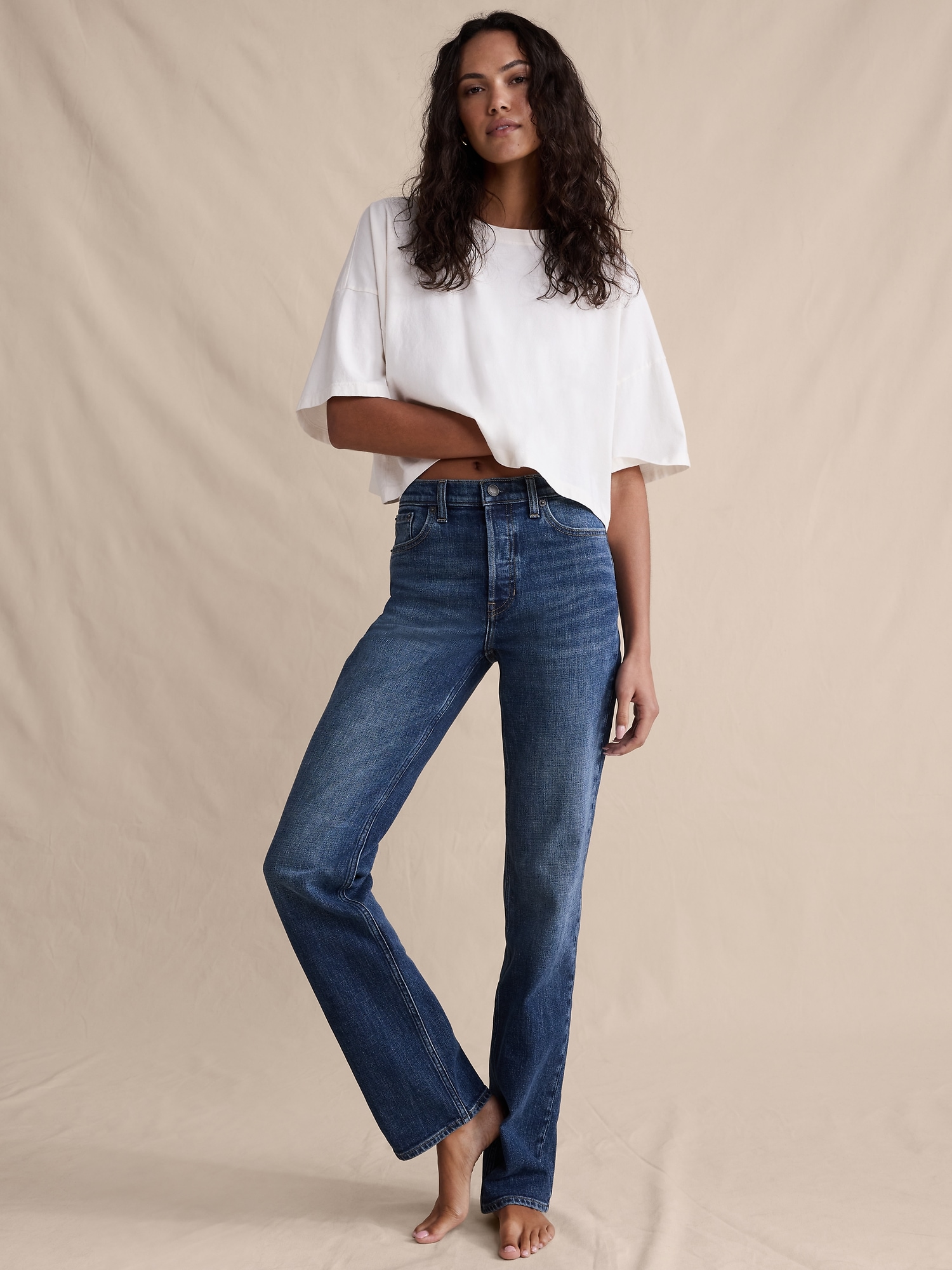 Image number 4 showing, High-Rise Slim Jean