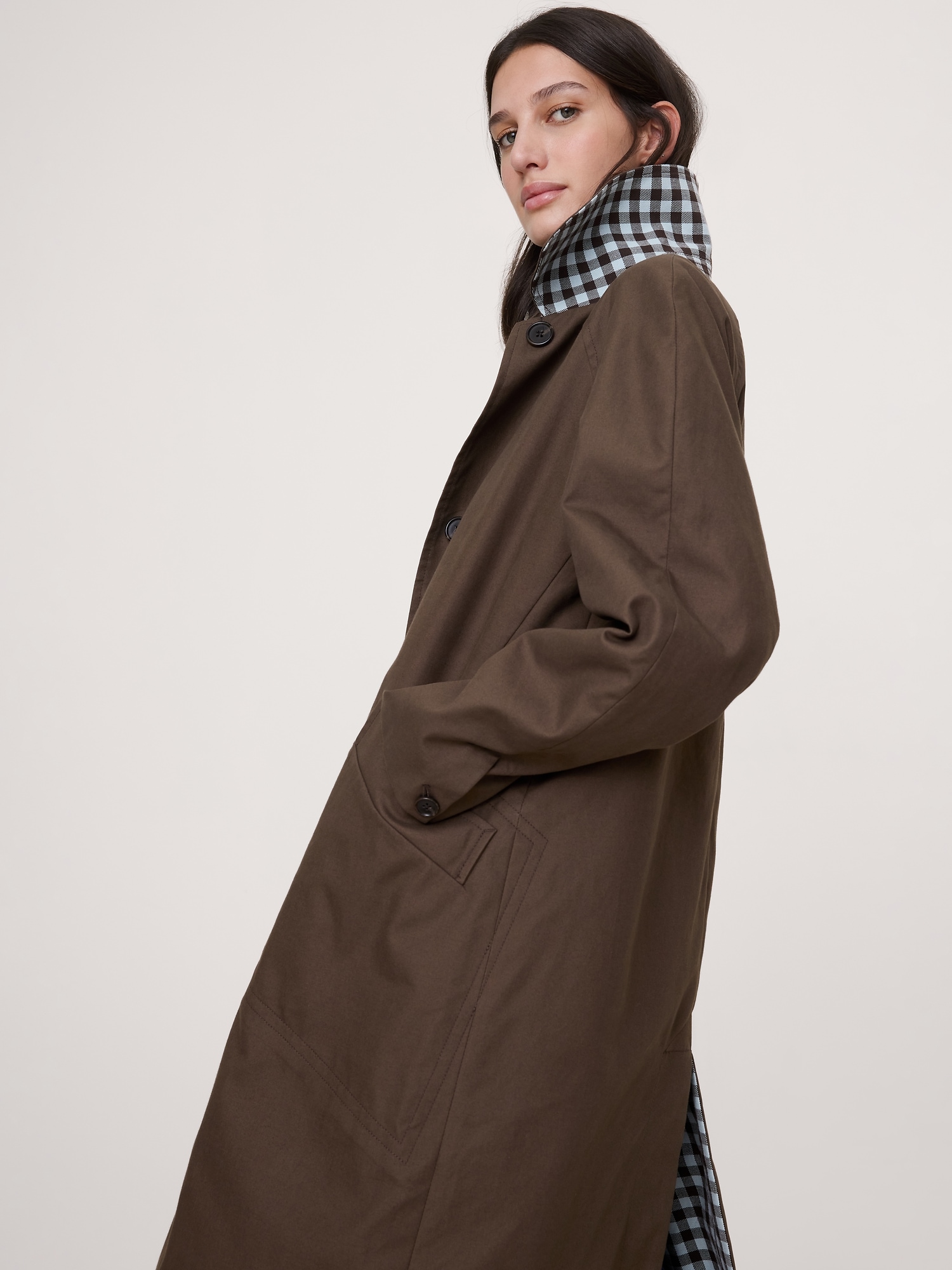 Reversible Cotton Car Coat