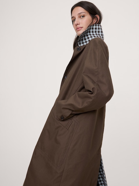 Reversible Cotton Car Coat