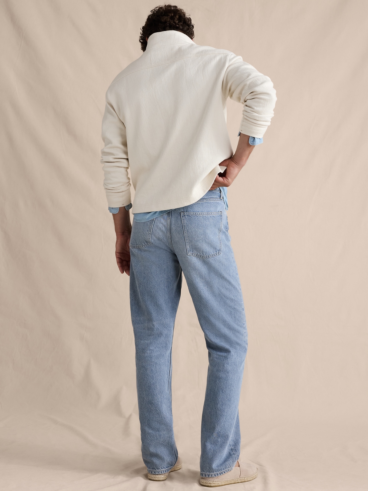 Image number 2 showing, Relaxed-Straight Lightweight Jean