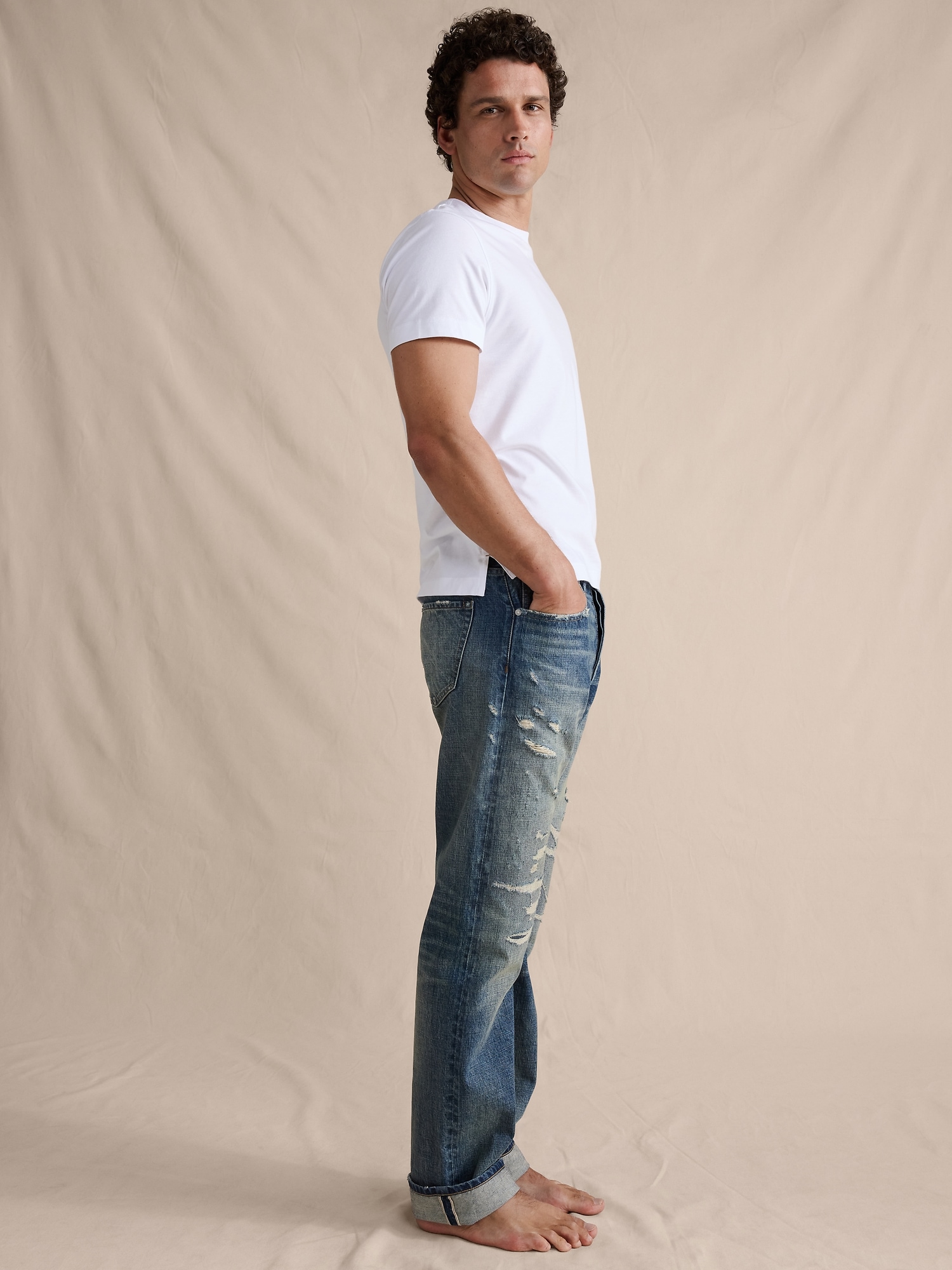 Image number 5 showing, Straight Selvedge Jean